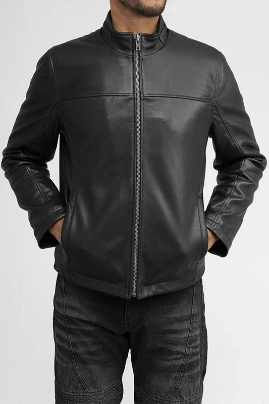 Zain Mens Fashion Leather Jacket Men's New Zealand Lambskin Jacket FMCo