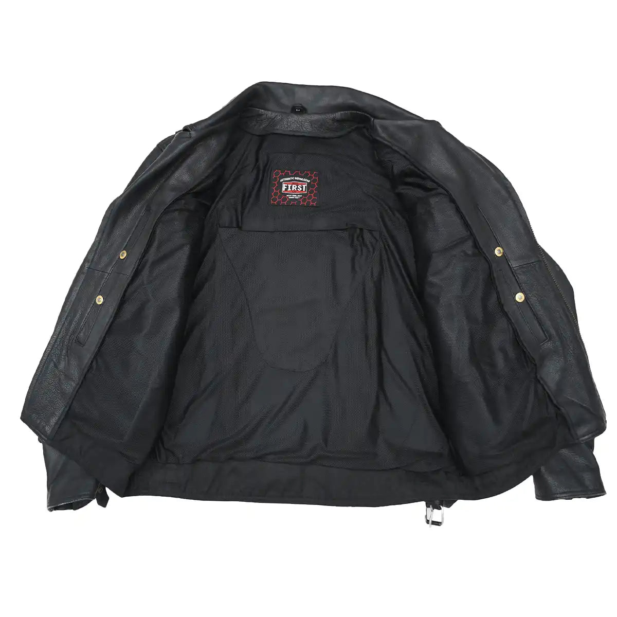 Mastermind Men's Motorcycle Leather Jacket Men's Leather Jacket First Manufacturing Company