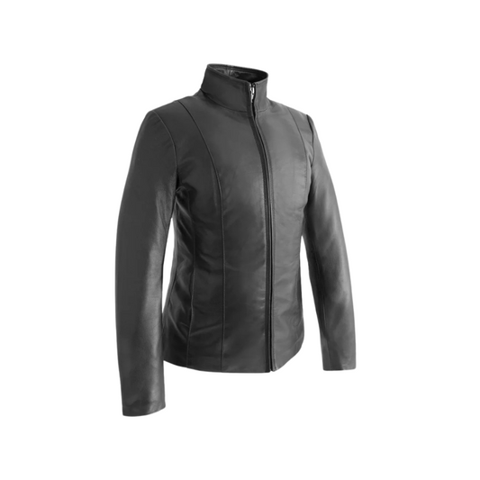 Francine Womens Fashion Leather Jacket Women's Fashion Leather Jacket FMCo