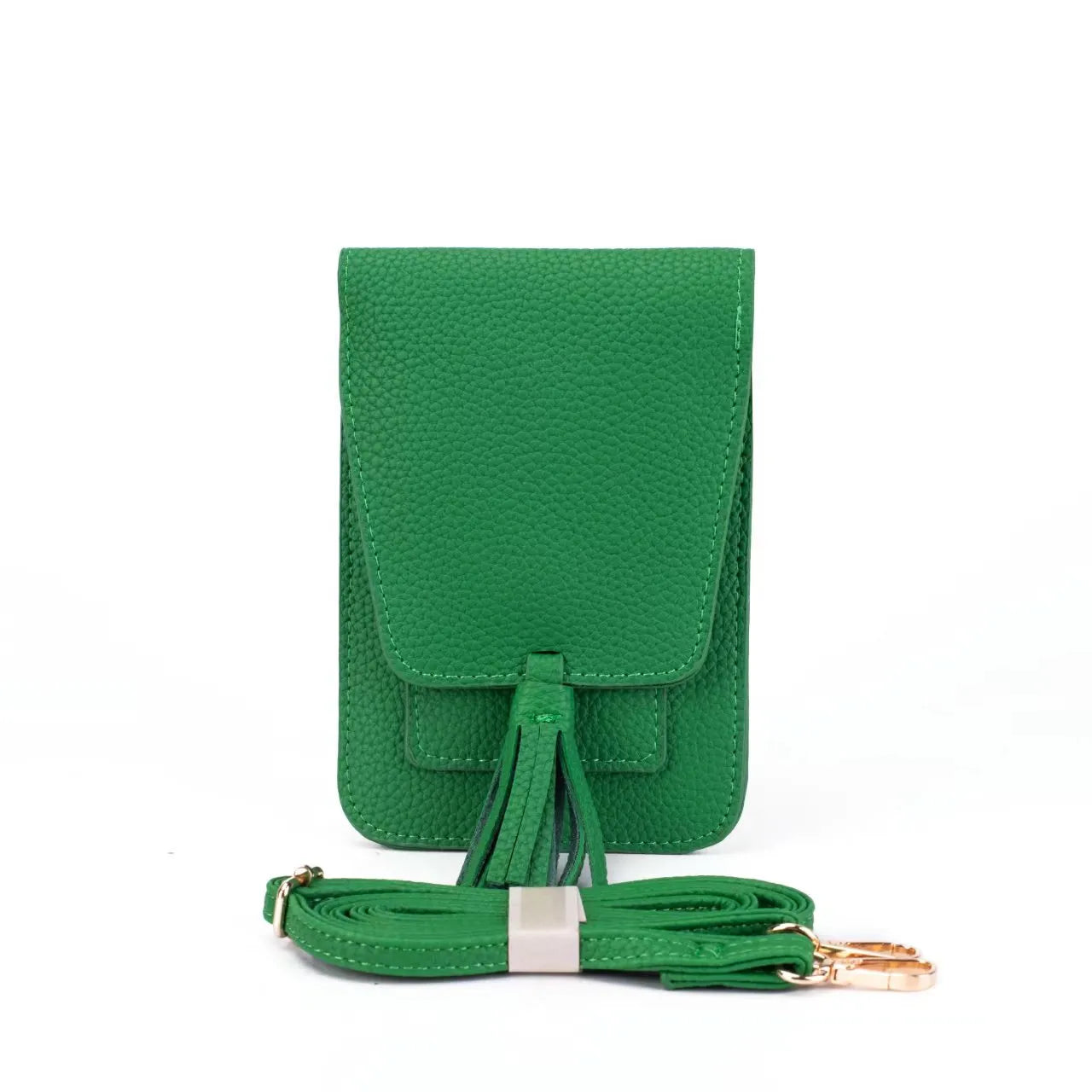 Faux Leather Crossbody Cell Phone Bag