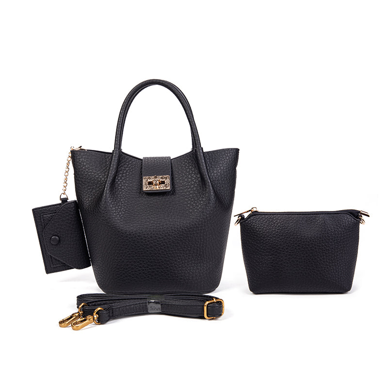 Faux Leather Mini Tote Bag