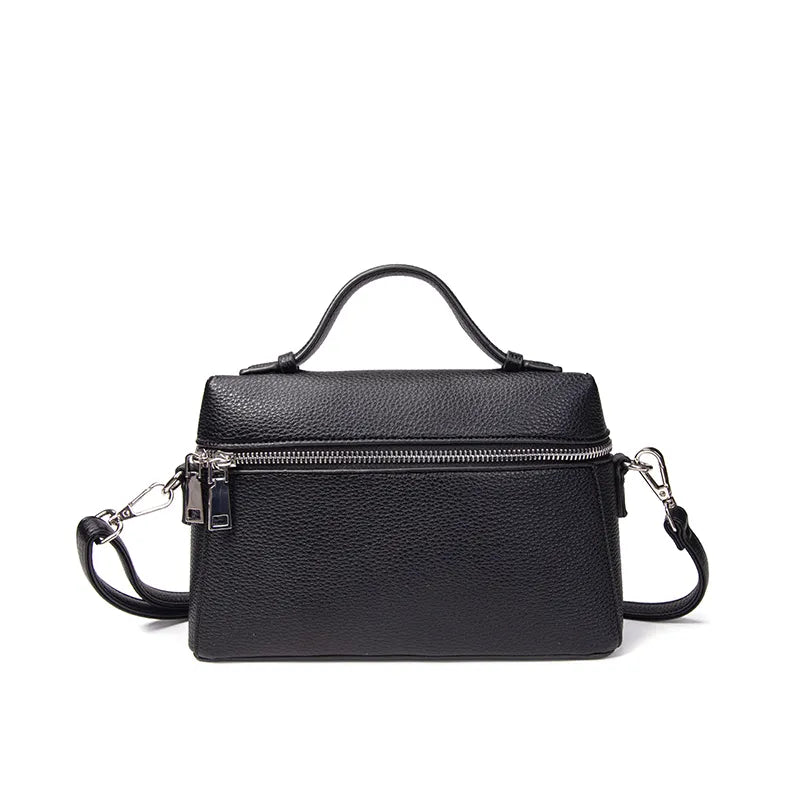 Faux Leather Middle Bag
