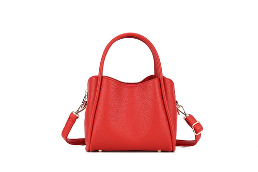 Faux leather Shoulder Bag Plain