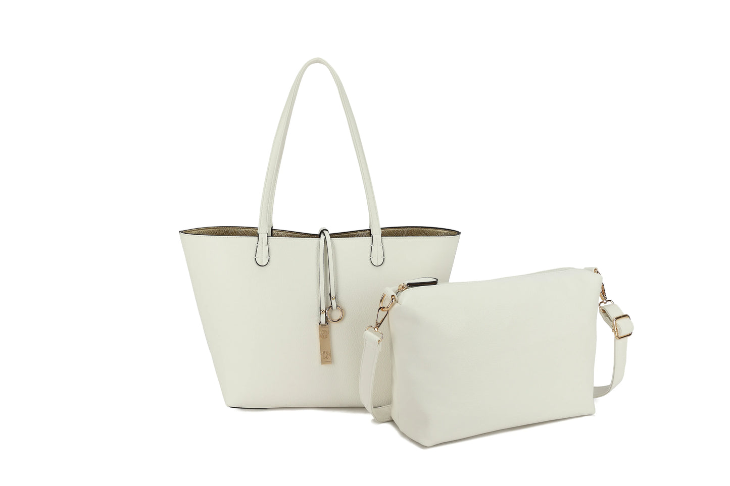 Faux Leather Reversible 2 Color Tote