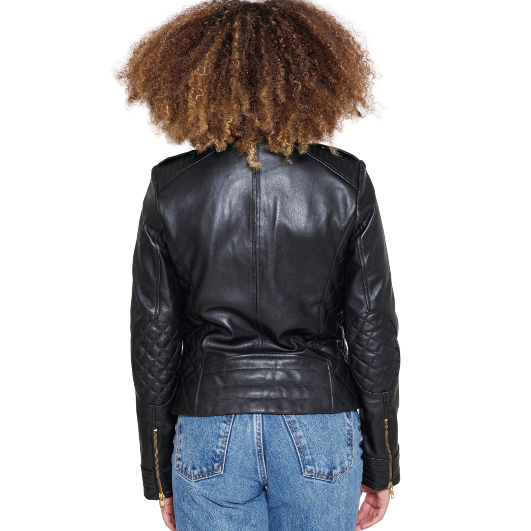 Madelin Womens Fashion Leather Jacket Women's Leather Jacket FMCo