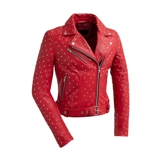 Claudia Womens Fashion Leather Jacket Women's Leather Jacket FMCo