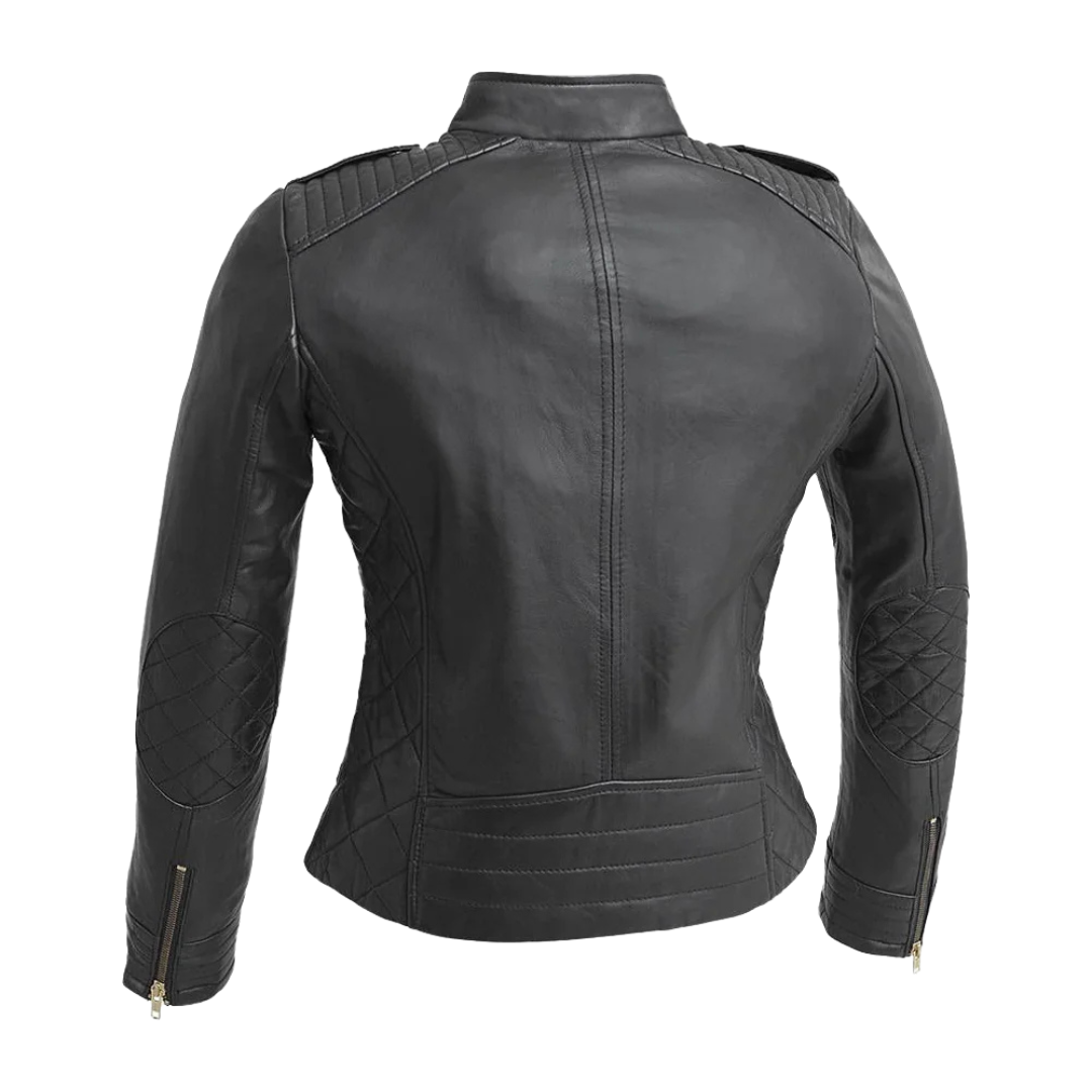 Madelin Womens Fashion Leather Jacket Women's Leather Jacket FMCo