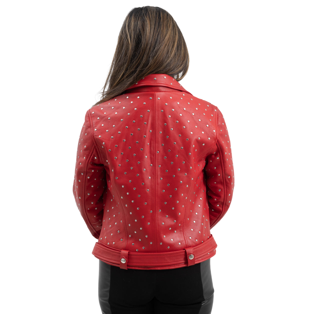 Claudia Womens Fashion Leather Jacket Women's Leather Jacket FMCo