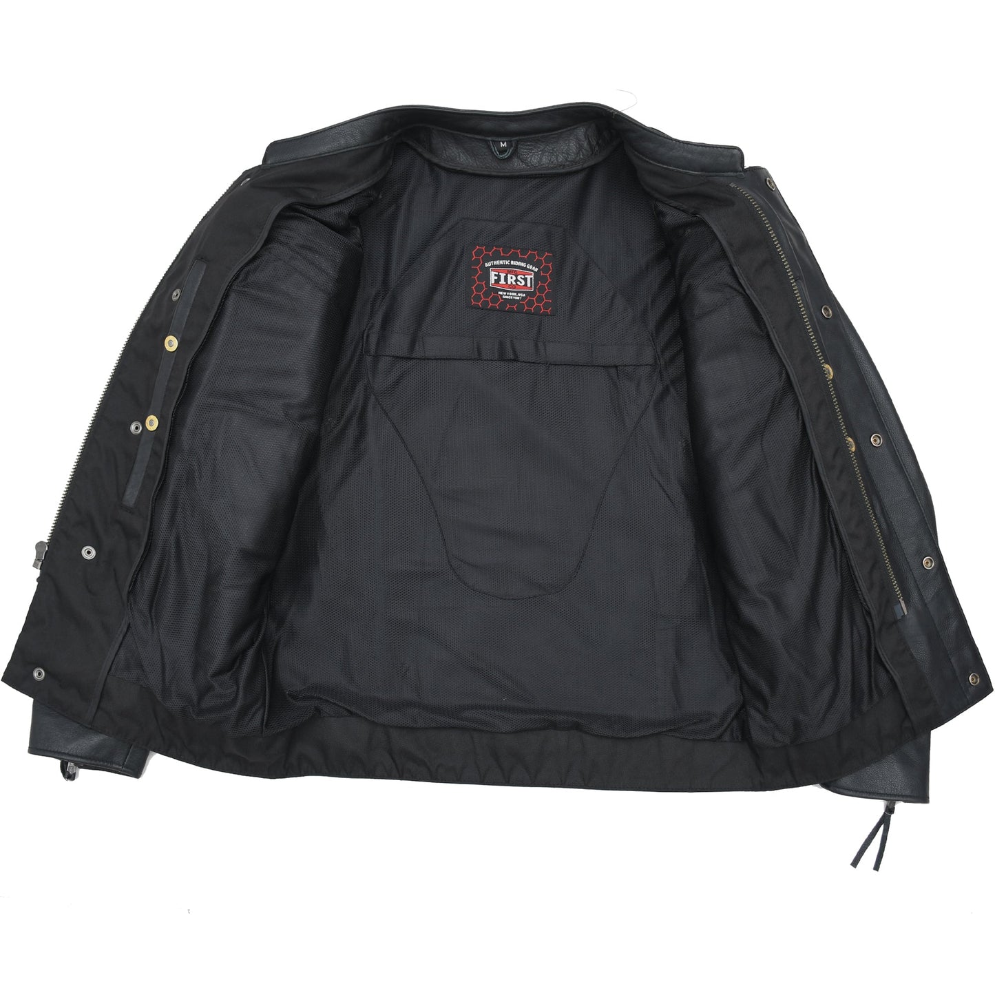 Raider Men's Motorcycle Leather Jacket Men's Leather Jacket First Manufacturing Company