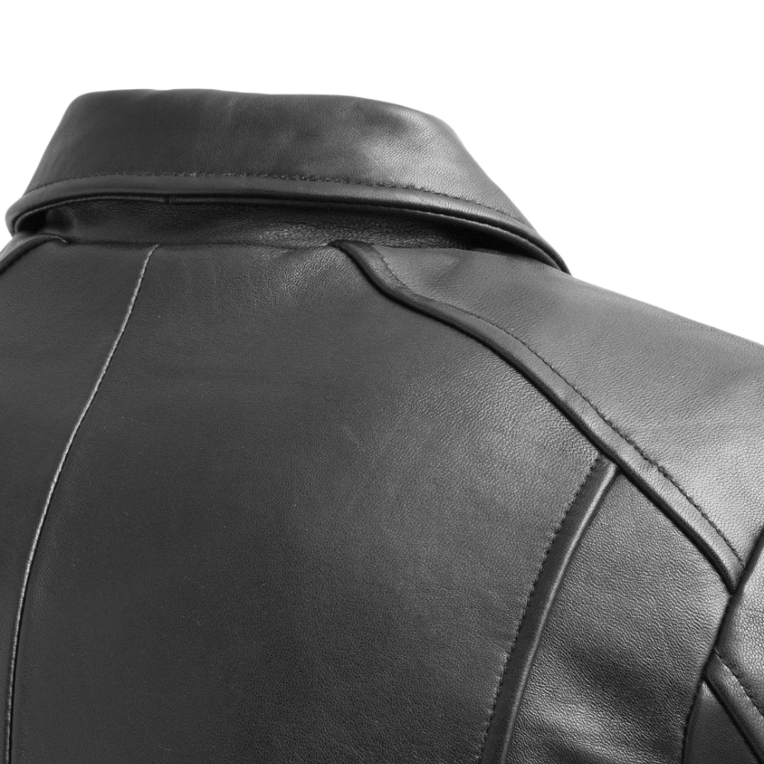 Julia Womens Fashion Leather Jacket Women's New Zealand Lambskin Leather FMCo