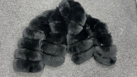 Women's Fox Fur Layered Jacket