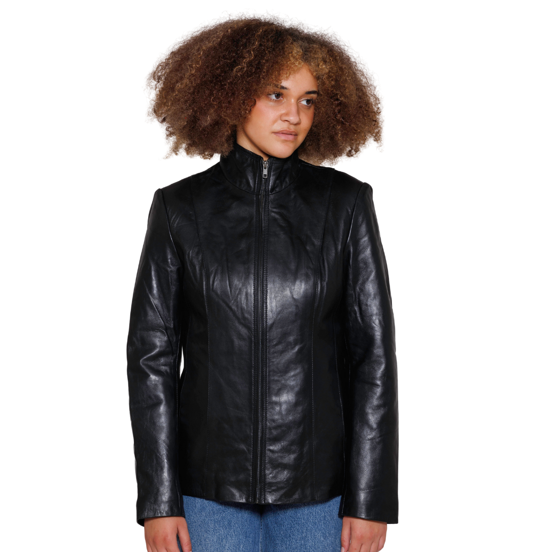 Francine Womens Fashion Leather Jacket FMCo
