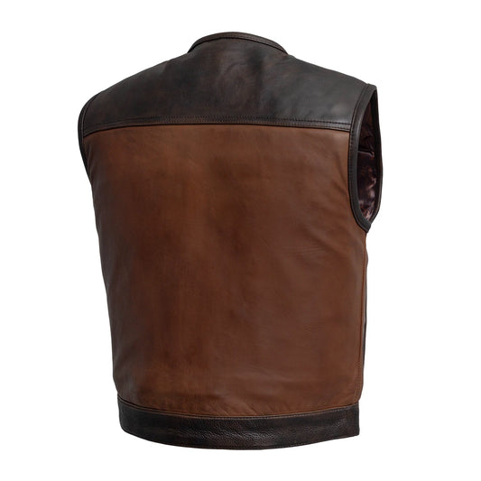 Lowside Rider Men's Motorcycle Leather Vest Men's Leather Vest Vests