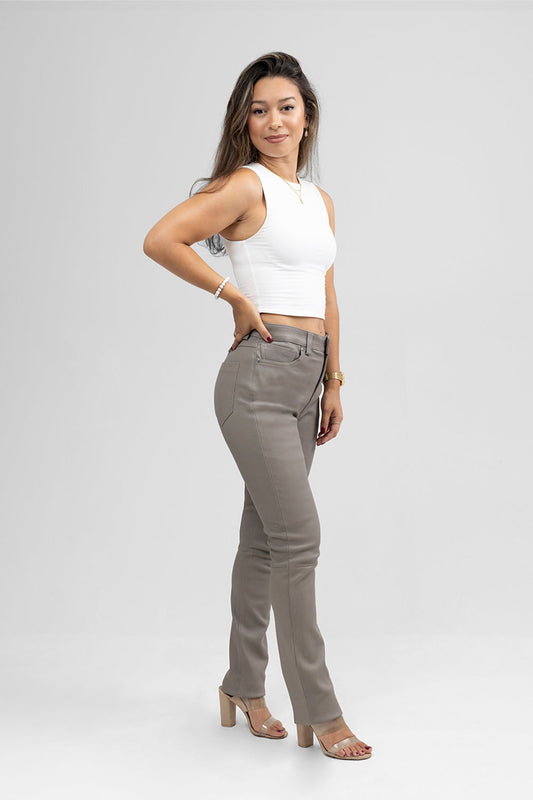 Arya Leather Pants  FMCo MOLE GREY 0