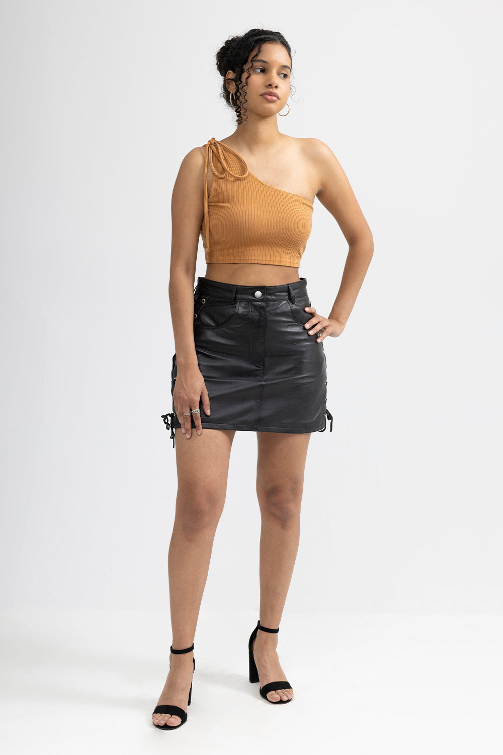Lacey Fashion Leather Skirt FMCo