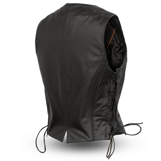 Native Lacy - Women's Leather Motorcycle Vest Women's Vest Vests