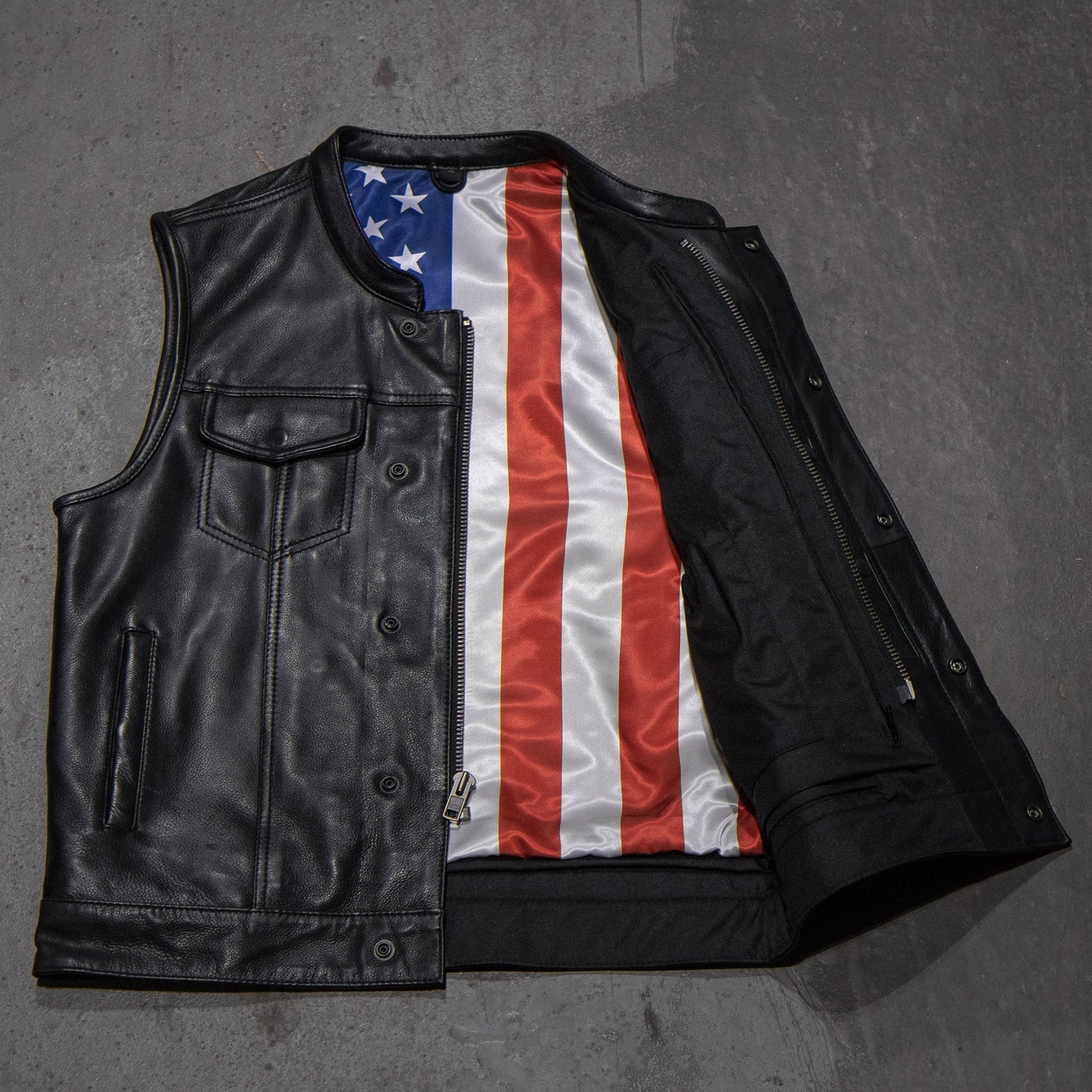 Sharp Shooter - American Flag / Black Stitch Closeout First Manufacturing Company