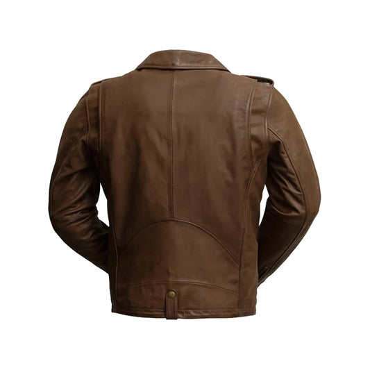 Sid Mens Leather Jacket Men's Motorcycle style Jacket FMCo