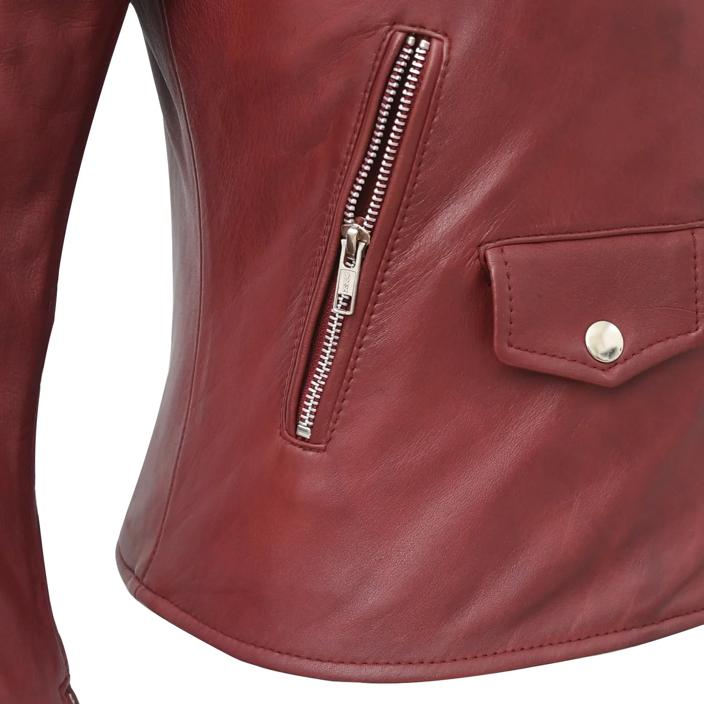 Lennox Moto Style Leather Jacket Women's Fashion Leather Jacket FMCo