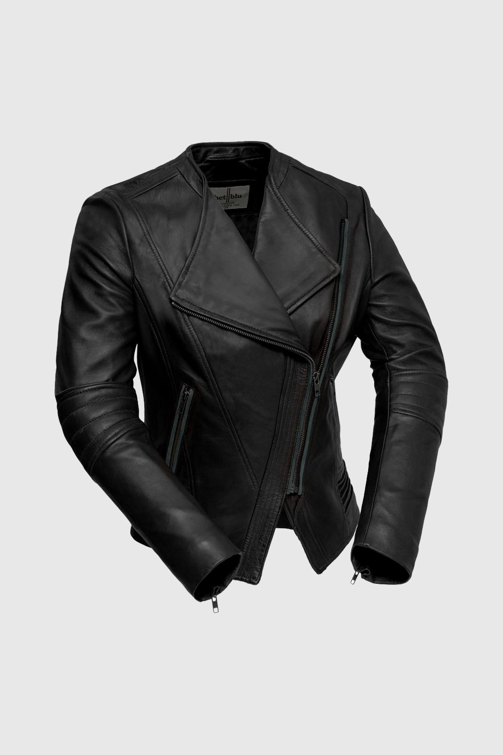 Trish Womens Leather Jacket Black Women's Leather Jacket FMCo Black XS