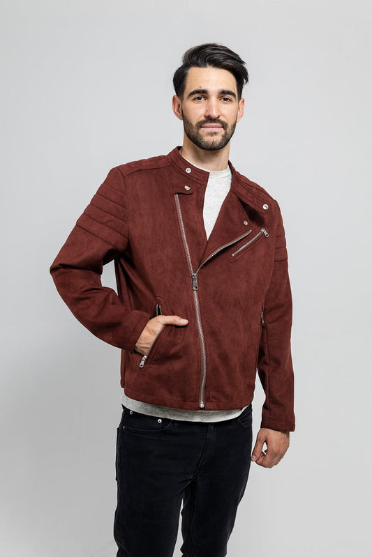 Payton Men's Vegan Faux Suede Jacket Men's Vegan Faux Suede Jacket FMCo