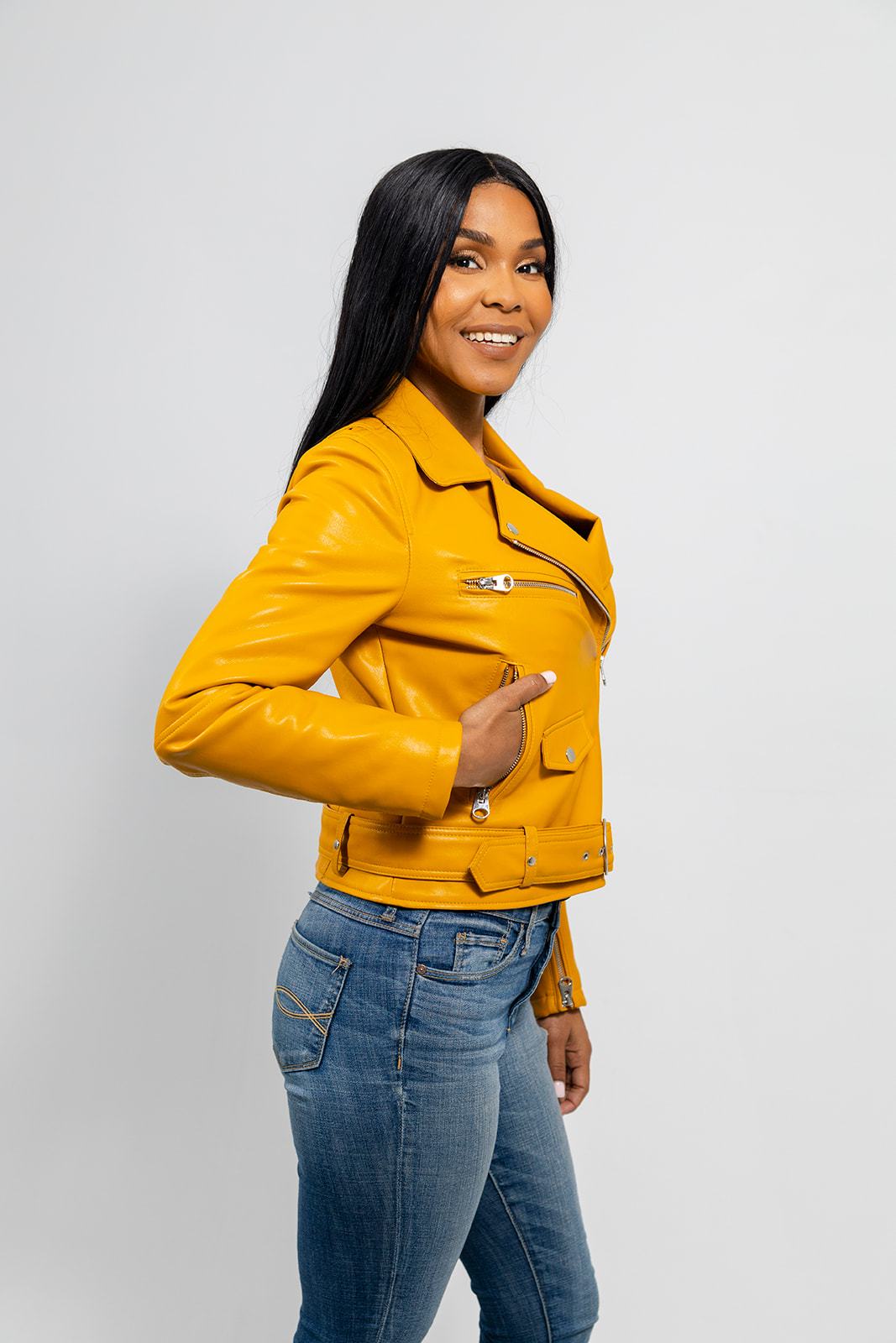 Remy - Women's Vegan Faux Leather Jacket Women's Fashion Leather Jacket FMCo