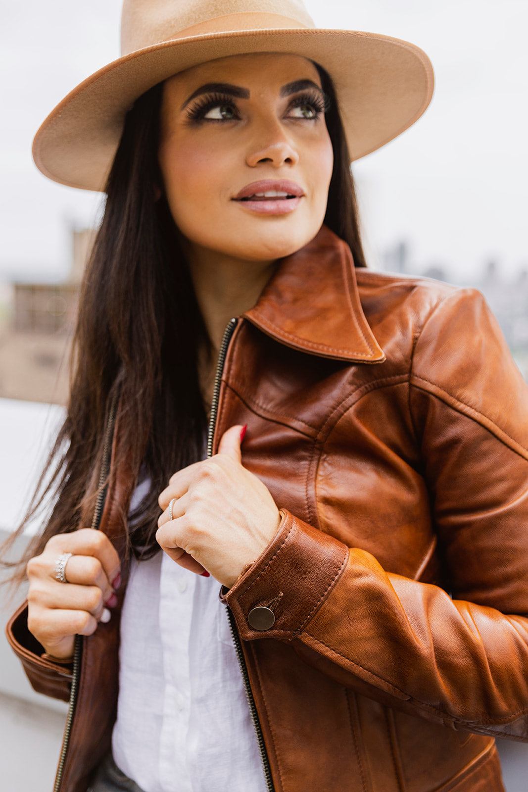Charlotte womens Fashion Leather Jacket Women's Leather Jacket FMCo