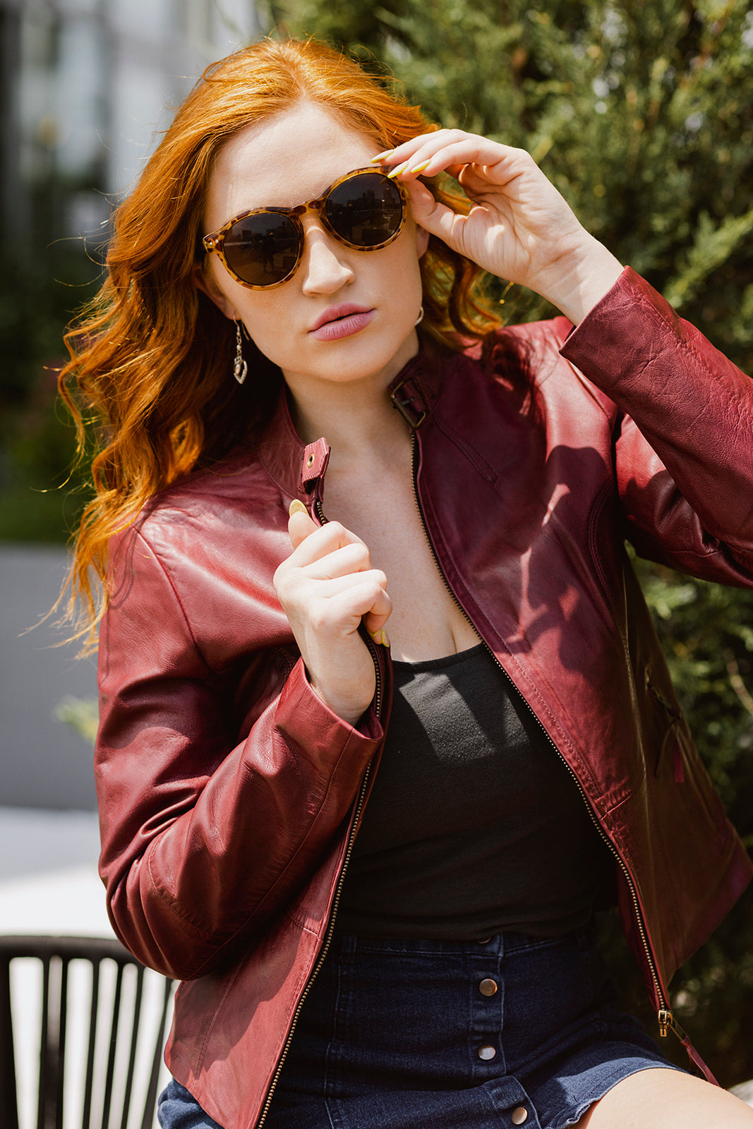 Rexie Fashion Leather Jacket Women's Leather Jacket FMCo