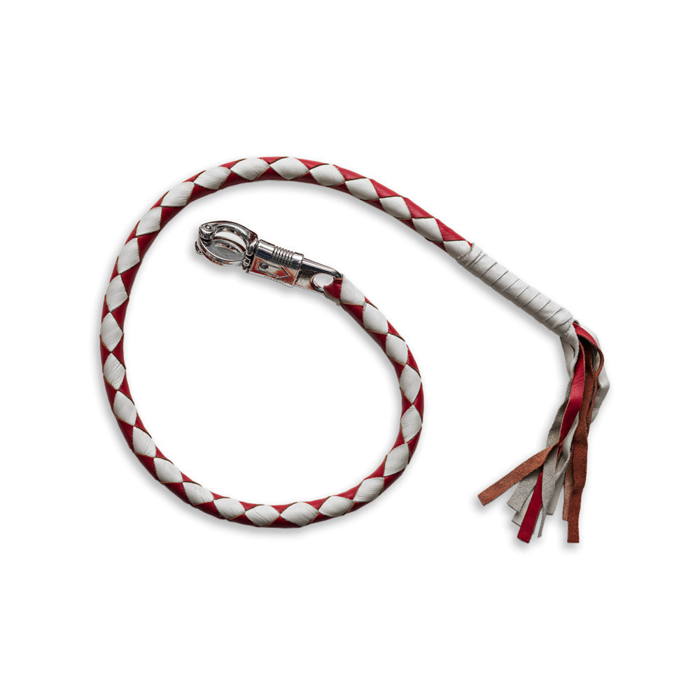 Get Back Whips whips First Manufacturing Company RED & WHITE STRD