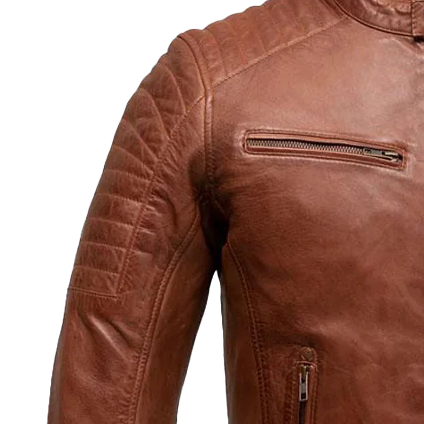 Zack Men's Fashion Leather Jacket Men's Leather Jacket FMCo