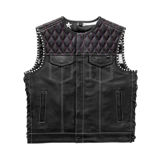 Americano Men's Club Style Leather Vest Factory Customs First Manufacturing Company S