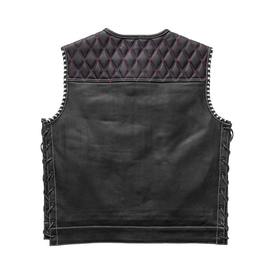Americano Men's Club Style Leather Vest Factory Customs First Manufacturing Company