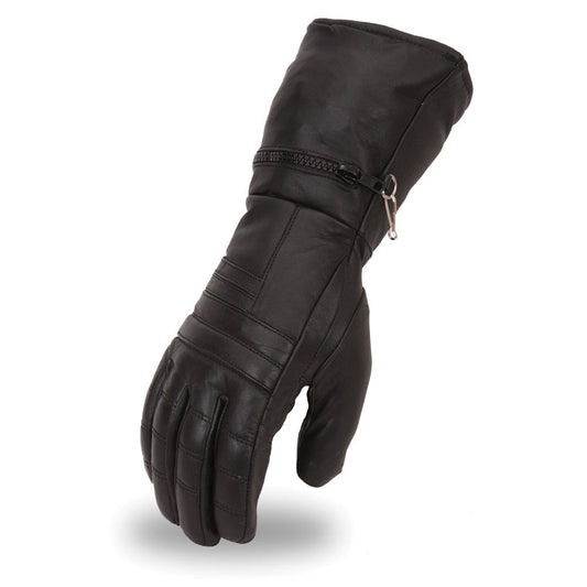 Black Rock Men's Leather Gauntlet Gloves Men's Gauntlet Accessories Black XS