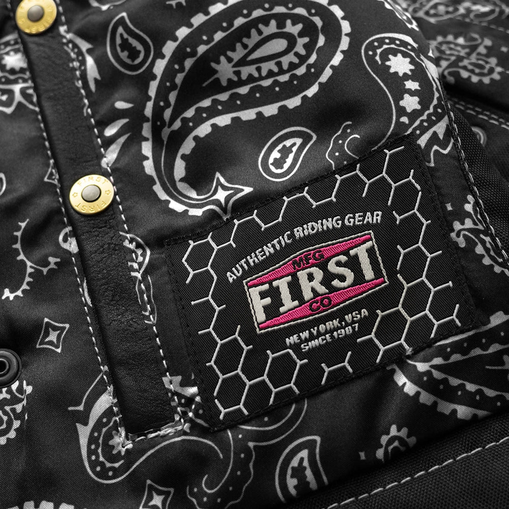 Bonnie - Women's Motorcycle Leather Vest - Diamond Quilt Women's Leather Vest First Manufacturing Company