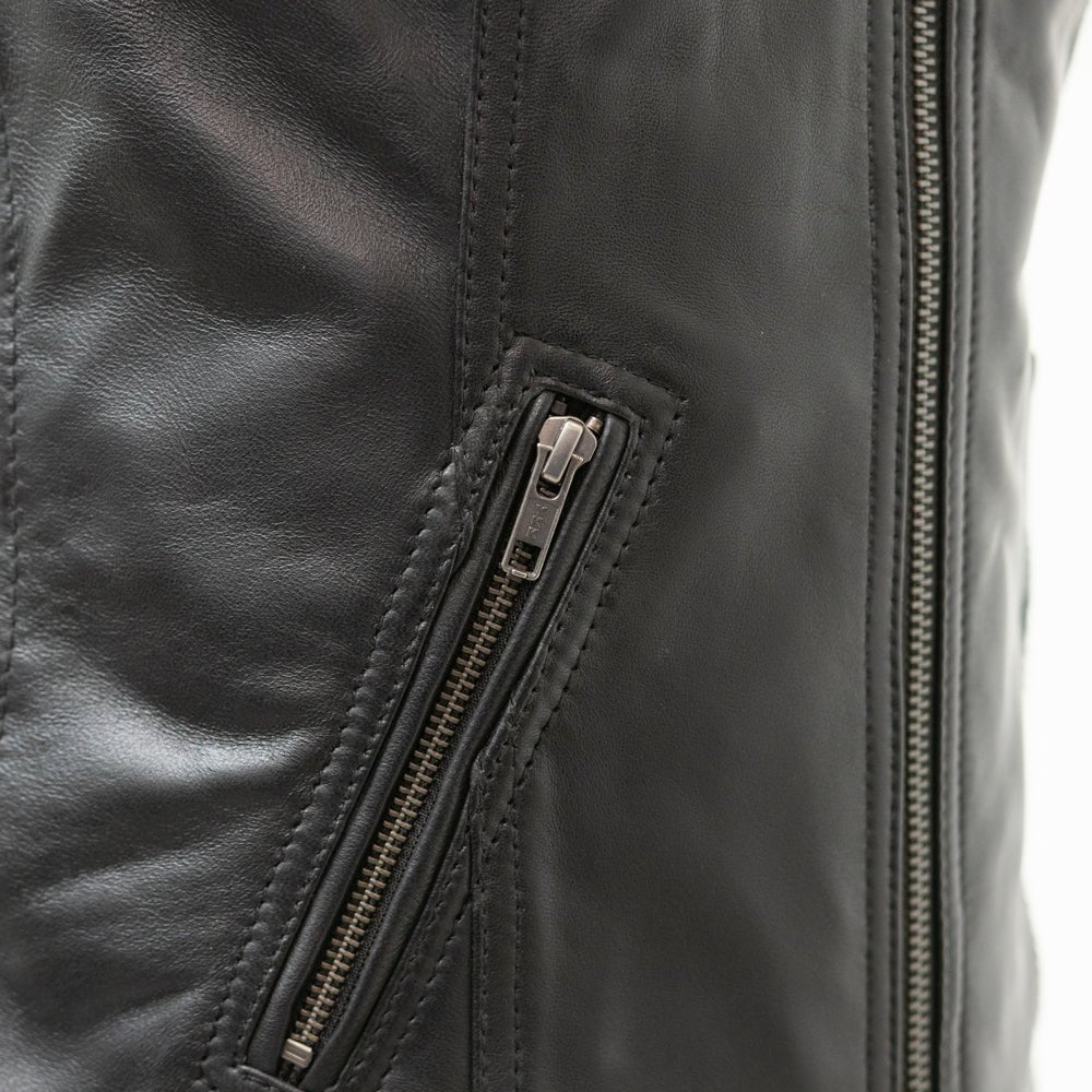 Cindy - Women's Motorcycle Sheepskin Vest Women's Leather Vest First Manufacturing Company