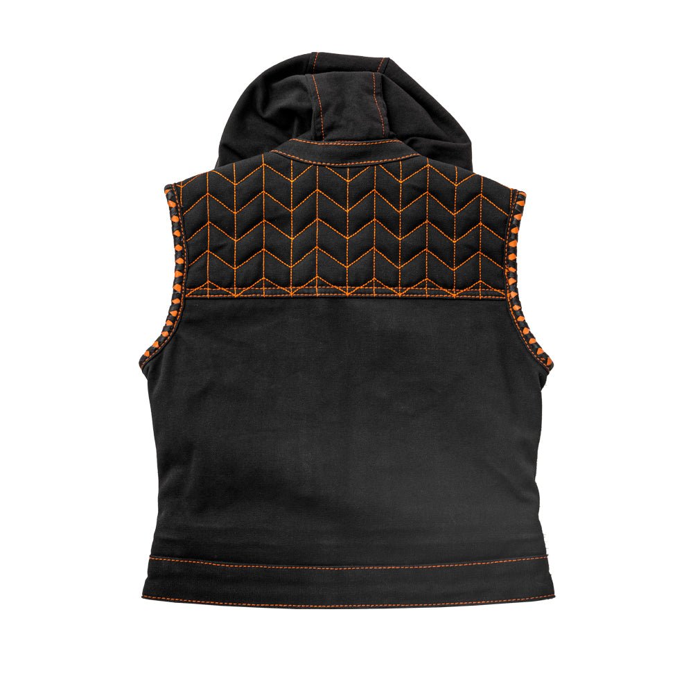 Cross Fox - Women's Club Style Motorcycle Canvas Vest - Limited Edition Factory Customs First Manufacturing Company