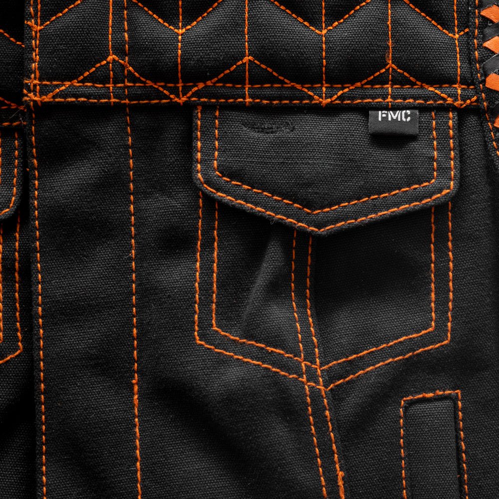 Cross Fox - Women's Club Style Motorcycle Canvas Vest - Limited Edition Factory Customs First Manufacturing Company