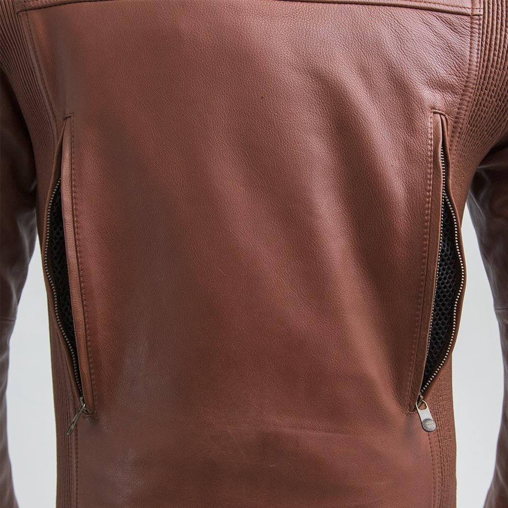 Crusader Men's Motorcycle Leather Jacket Men's Leather Jacket First Manufacturing Company