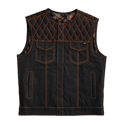 Dart - Men's Denim Vest - Limited Edition Factory Customs First Manufacturing Company S