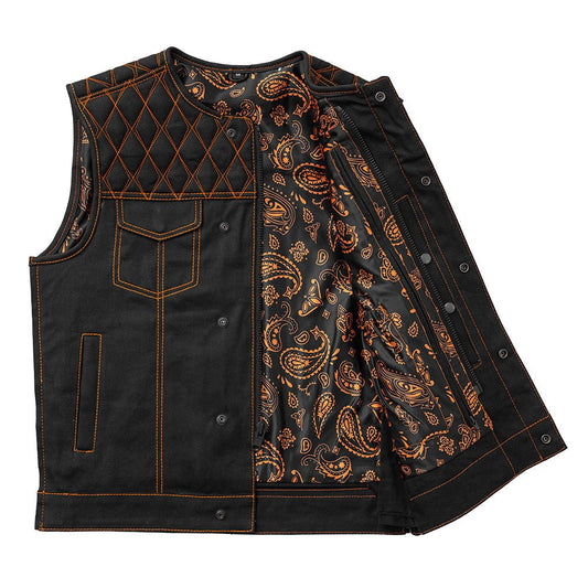 Dart - Men's Denim Vest - Limited Edition Factory Customs First Manufacturing Company