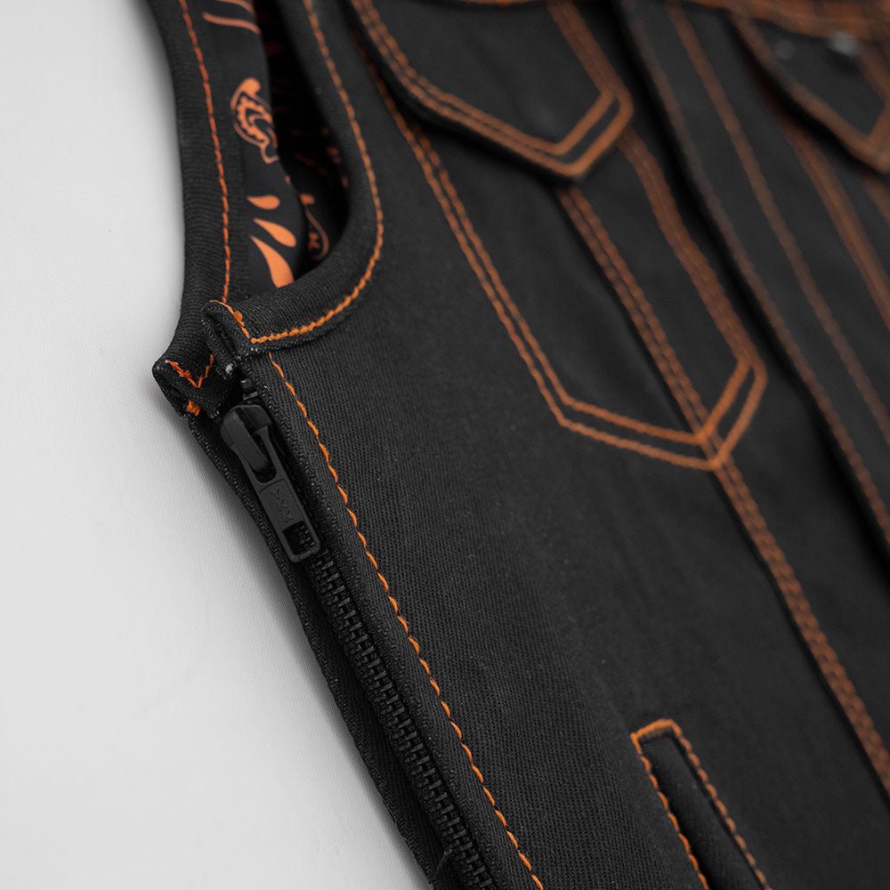 Dart - Men's Denim Vest - Limited Edition Factory Customs First Manufacturing Company