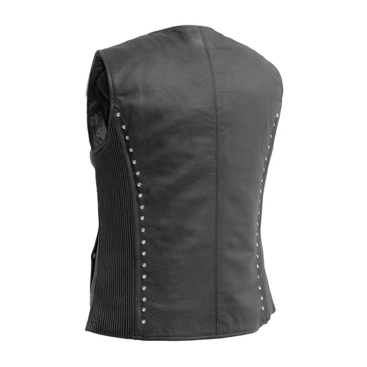 Diana - Women's Motorcycle Leather Vest Women's Leather Vest Vests