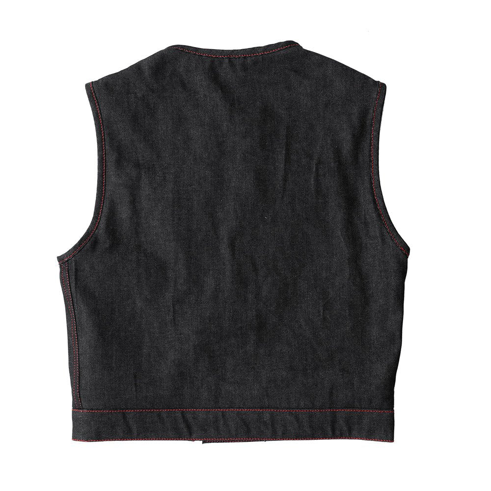 Ember Men's Motorcycle Denim Vest Men's Denim Vest First Manufacturing Company