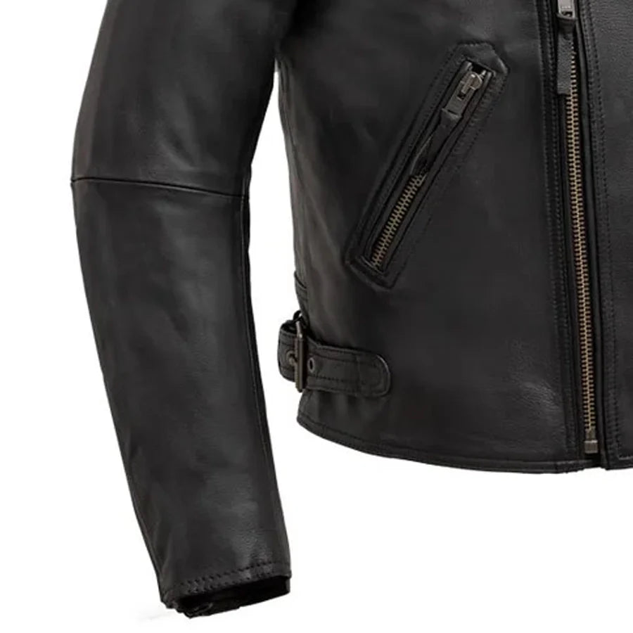 Enforcer Men's Motorcycle Leather Jacket Men's Leather Jacket First Manufacturing Company