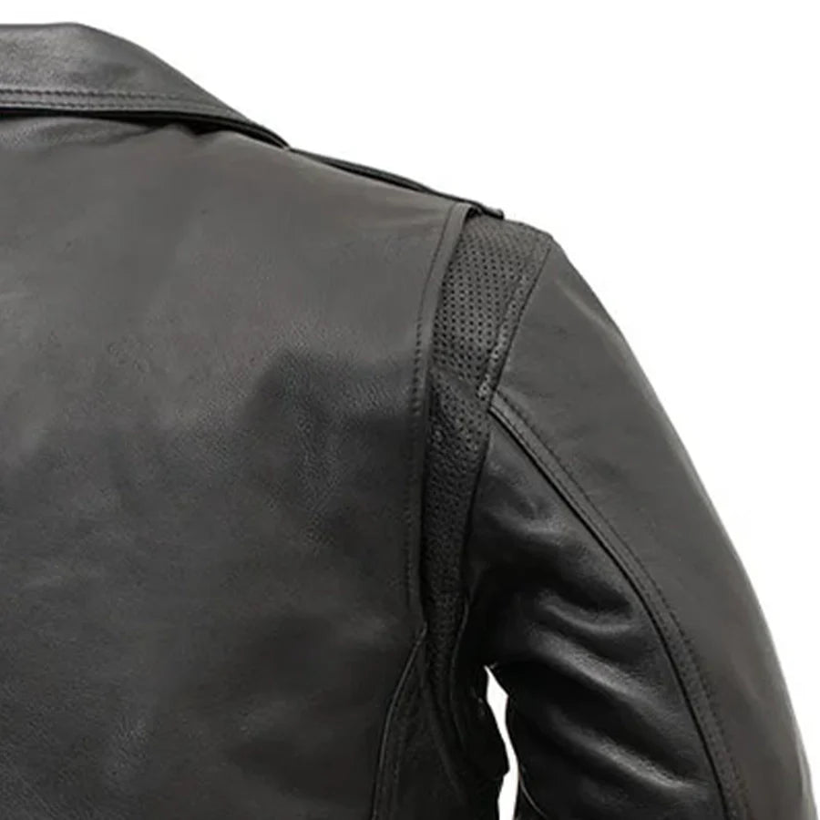 Enforcer Men's Motorcycle Leather Jacket Men's Leather Jacket First Manufacturing Company