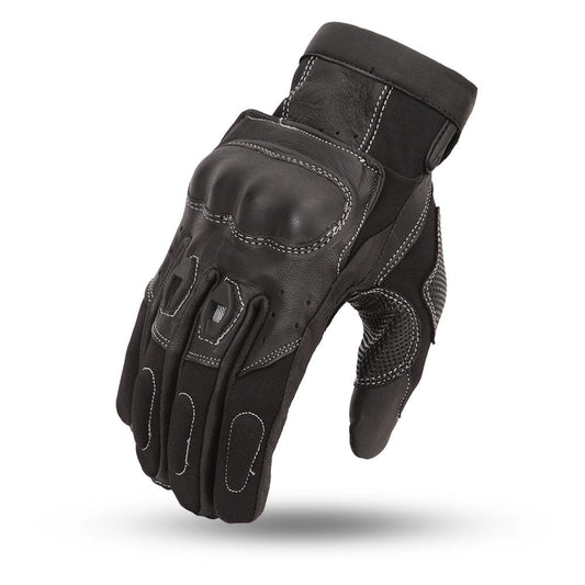 Extreme Men's Motorcycle Leather Gloves Men's Gloves First Manufacturing Company Black XS