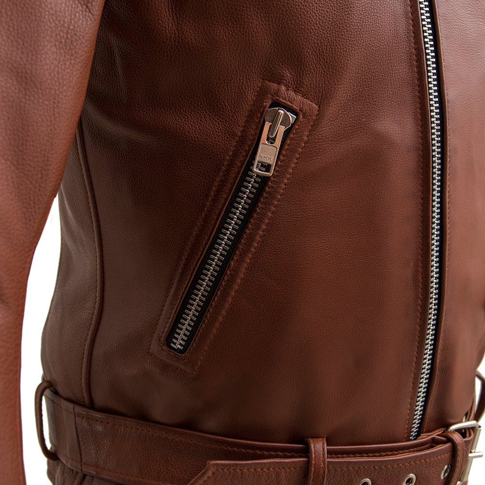 Fillmore Men's Motorcycle Leather Jacket (Copy) Men's Leather Jacket First Manufacturing Company