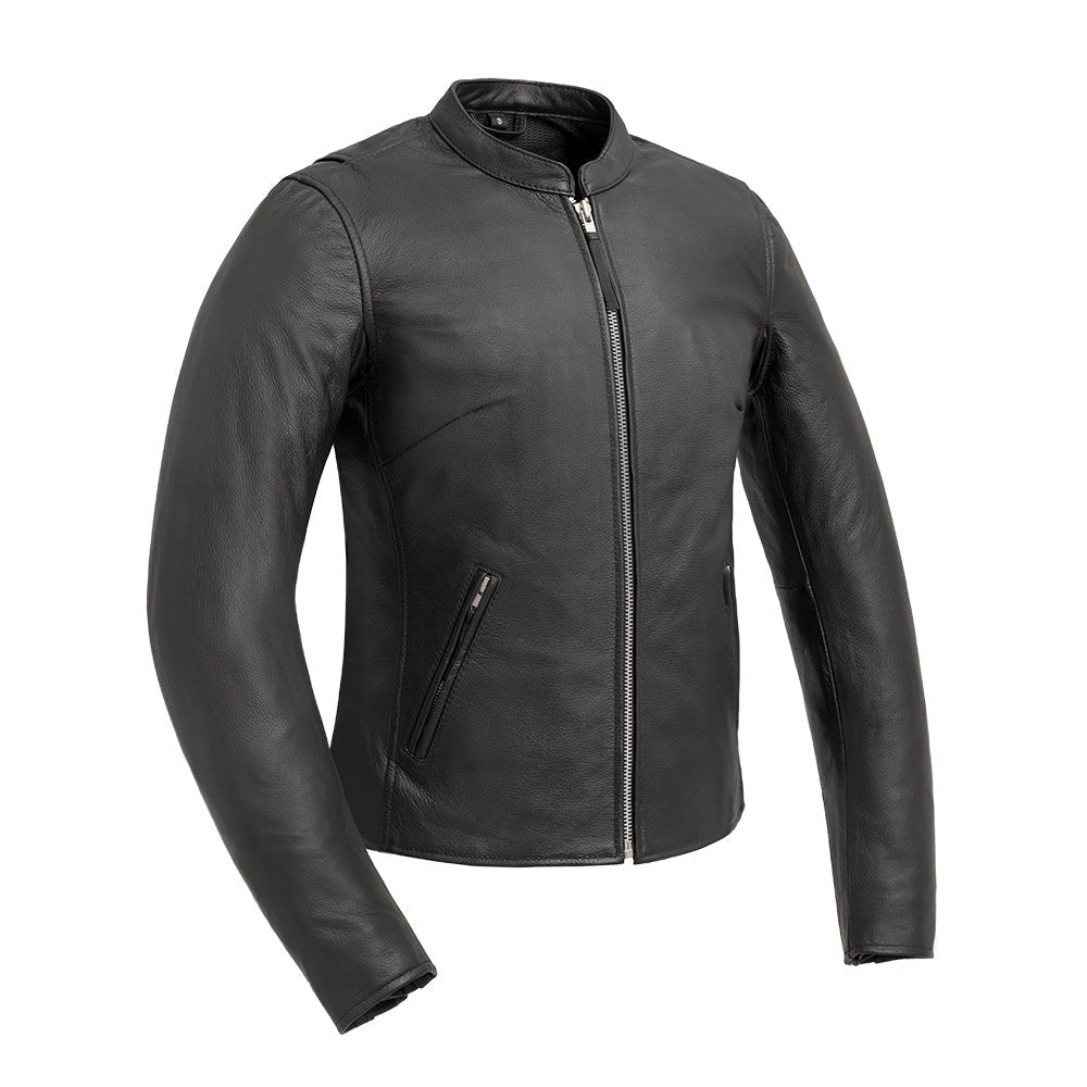 Flashback - Women's Motorcycle Leather Jacket Women's Leather Jacket First Manufacturing Company Black XS