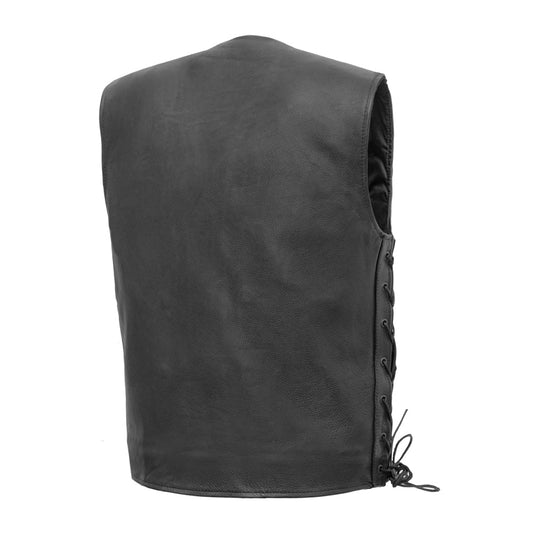 Gambler Men's Motorcycle Leather Vest Men's Leather Vest Vests