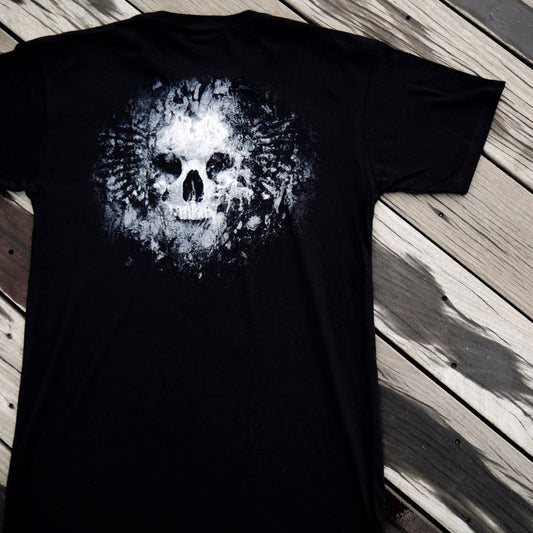 Grave Skull Reflective T-Shirt Men's T-Shirt First Manufacturing Company